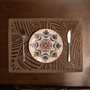 Hermia Juego de Salvamanteles de Madera Plane - Wengué